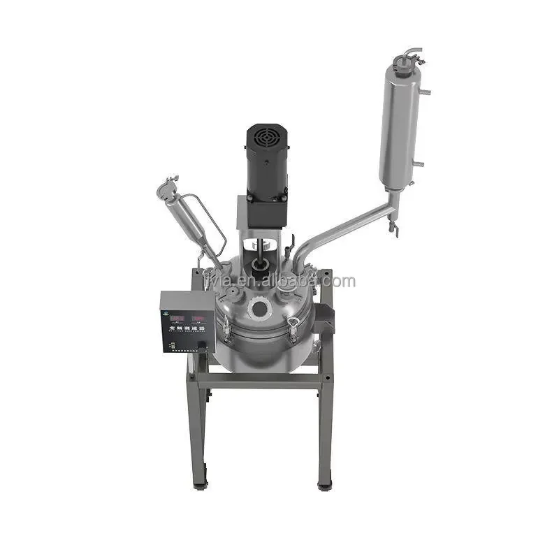 1L-100L Stainless Steel Jacketed Automatic Reaction Kettle with Motor and PLC Control
1L-100L Stainless Steel Jacketed Automatic Reaction Kettle with Motor and PLC Control