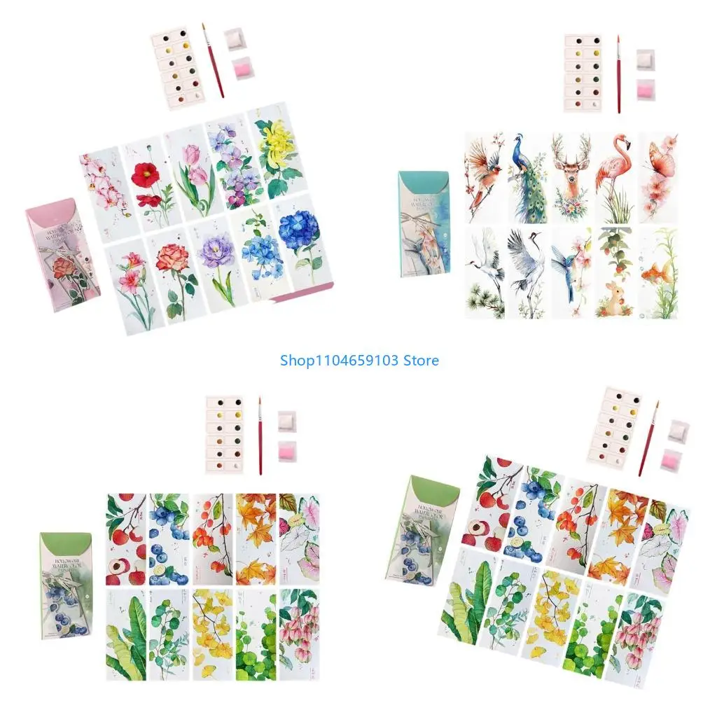 12 Color Watercolor Bookmarks Art Set For DIY Crafting With Washable Paints Tool
12 Color Watercolor Bookmarks Art Set For DIY Crafting With Washable Paints Tool