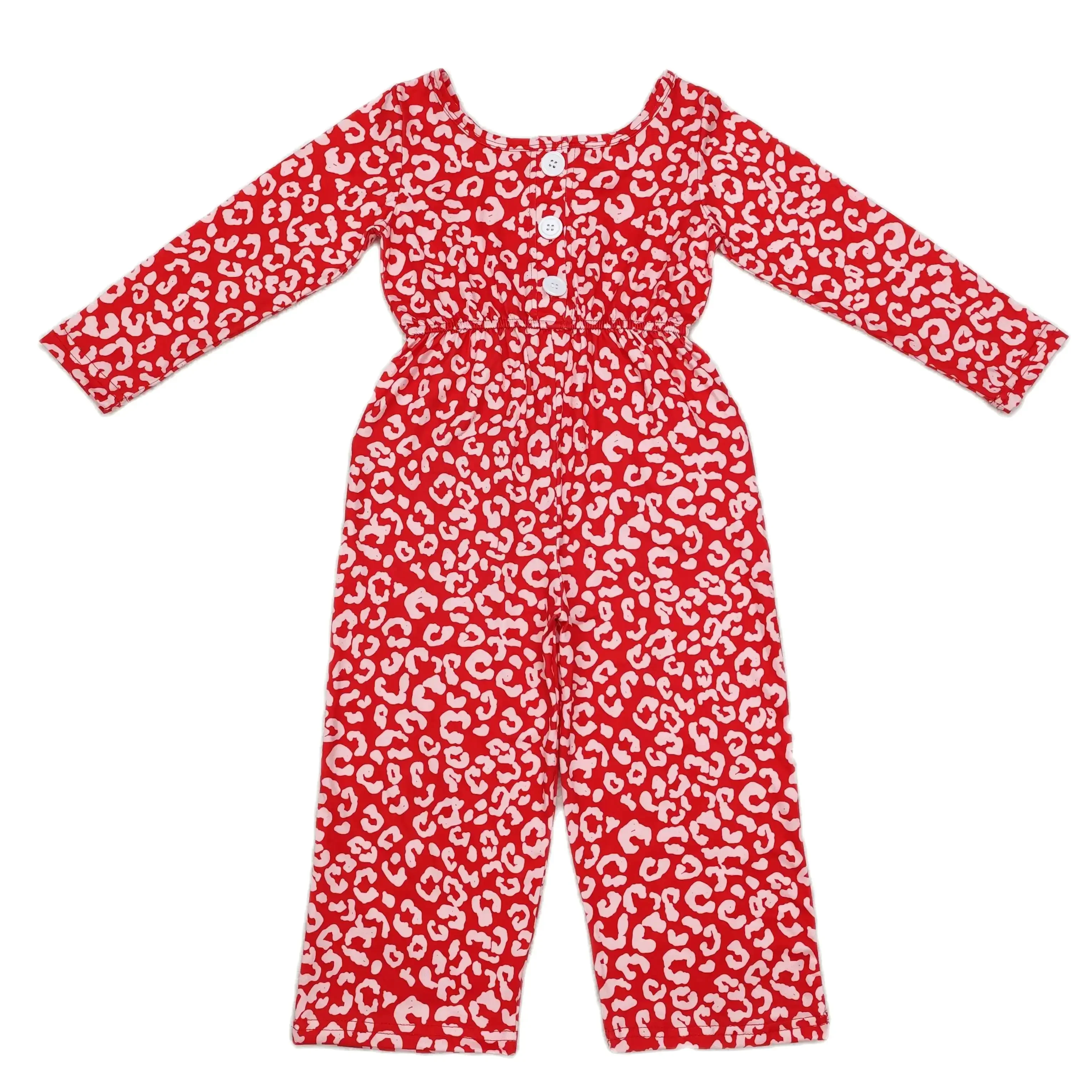 LR1139 Kids Girls Jumpsuits Long Sleeve Top Leopard Print Pocket With Jumpsuit Children Clothes Rts No Moq
LR1139 Kids Girls Jumpsuits Long Sleeve Top Leopard Print Pocket With Jumpsuit Children Clothes Rts No Moq