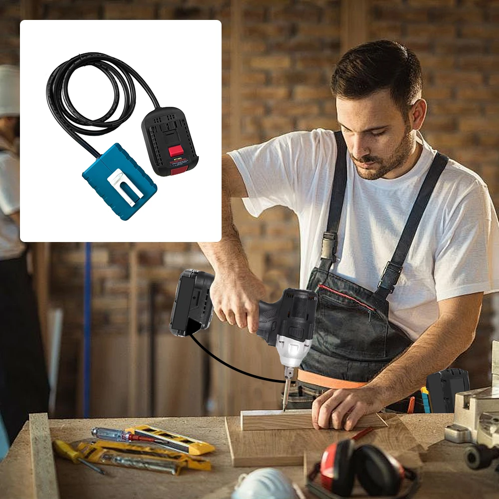 Battery Extension Cord Tool for Makita Bosch Dewalt Milwaukee 18V-20V Lithium Battery Lightweight with Belt Clip 1.5M Cable
Battery Extension Cord Tool for Makita Bosch Dewalt Milwaukee 18V-20V Lithium Battery Lightweight with Belt Clip 1.5M Cable