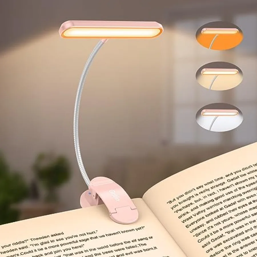 Rechargeable Book Light for Reading in Bed with 19 LED andMemory Function-Eye Caring 3 Color Temperatures, 5 Brightness Levels,
Rechargeable Book Light for Reading in Bed with 19 LED andMemory Function-Eye Caring 3 Color Temperatures, 5 Brightness Levels,