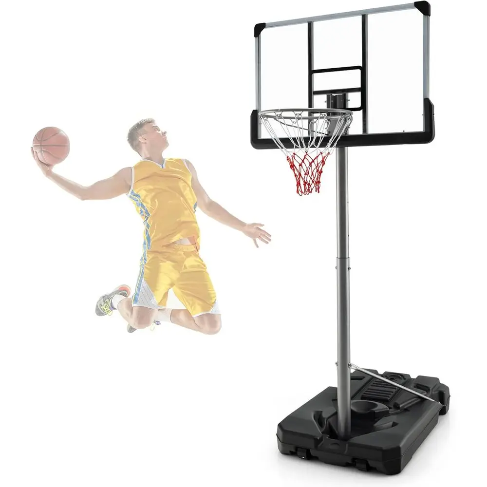 Outdoor Adjustable Height Basketball Hoop, 64-79 Poolside Goal with Wheels, Shatterproof Backboard, Portable Base for Teens & Yo
Outdoor Adjustable Height Basketball Hoop, 64-79 Poolside Goal with Wheels, Shatterproof Backboard, Portable Base for Teens & Yo