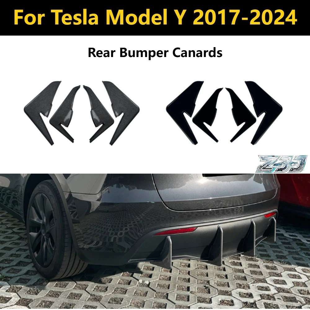 For Tesla Model Y 2017-2024 Rear Bumper Canards Lip Spoiler Lower Lip Splitter Car Body Kit Exterior Modification Styling Kits
For Tesla Model Y 2017-2024 Rear Bumper Canards Lip Spoiler Lower Lip Splitter Car Body Kit Exterior Modification Styling Kits