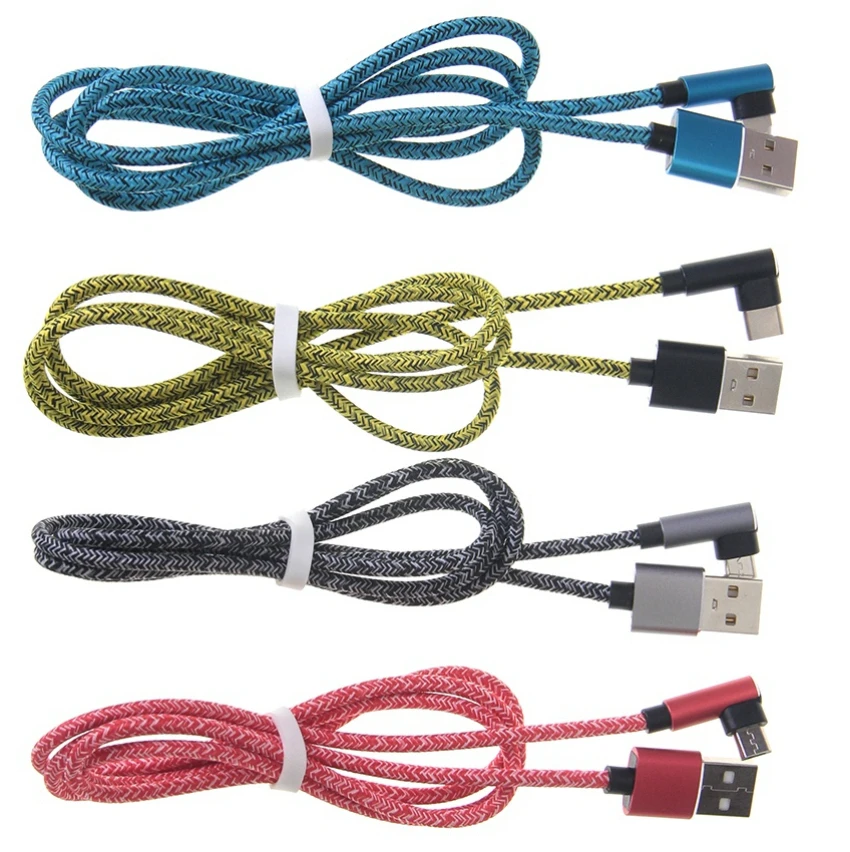 300pcs Type C USB Cable 90 Degre Elbow Fast Charging Micro Usb Data Sync Charger Cord Mobile Phone Cables for iPhone Huawei
300pcs Type C USB Cable 90 Degre Elbow Fast Charging Micro Usb Data Sync Charger Cord Mobile Phone Cables for iPhone Huawei