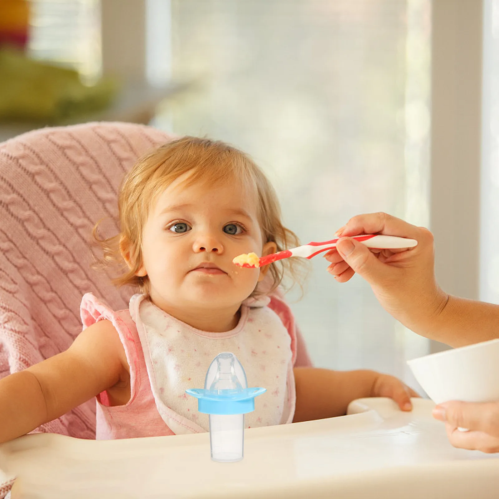 2pcs Baby Pacifier Medicine Feeder 10ml Food Grade Silicone Newborn Liquid Feeder Juices Water Dispenser Blue
2pcs Baby Pacifier Medicine Feeder 10ml Food Grade Silicone Newborn Liquid Feeder Juices Water Dispenser Blue