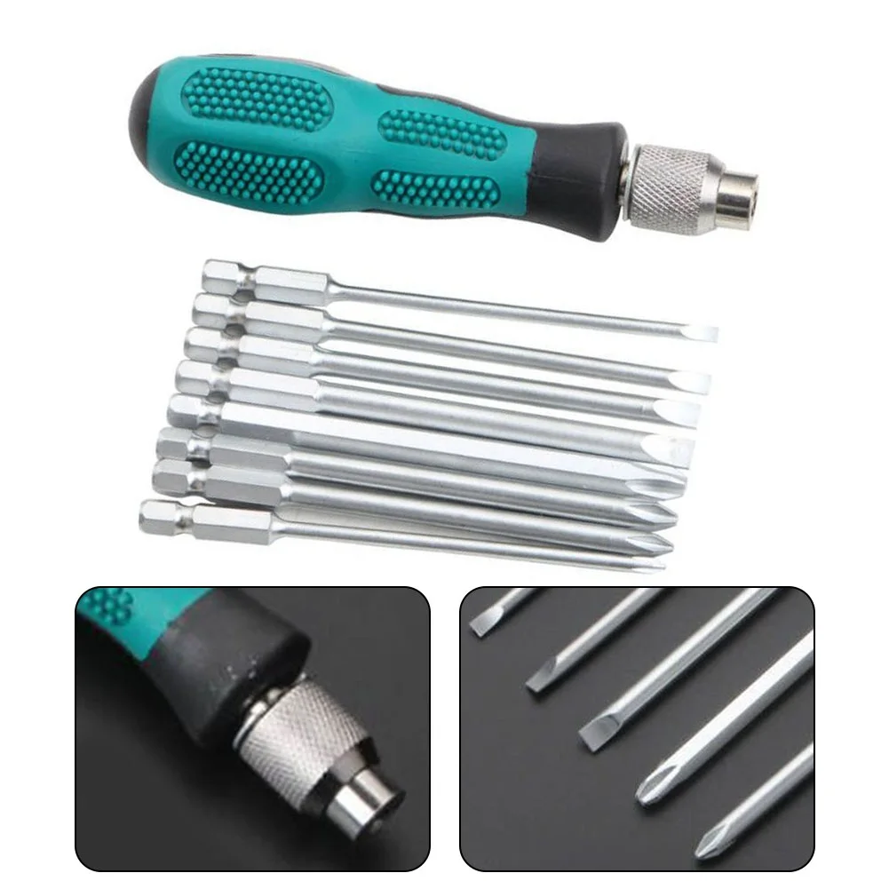 8 In1 9pcs Magnetic Crosss Slotted Screwdriver Screw Driver Multi Repair Hand Tools 3MM 4MM 5MM 6MM 1/4 Hex Shank Screwdriver
8 In1 9pcs Magnetic Crosss Slotted Screwdriver Screw Driver Multi Repair Hand Tools 3MM 4MM 5MM 6MM 1/4 Hex Shank Screwdriver