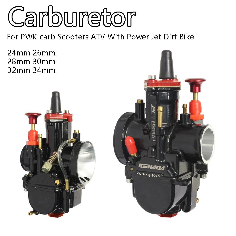KENADA Motorcycle 24 26 28 30 32 34mm Universal RACING carburetor For PWK carb Scooters ATV With Power Jet Dirt Bike
KENADA Motorcycle 24 26 28 30 32 34mm Universal RACING carburetor For PWK carb Scooters ATV With Power Jet Dirt Bike