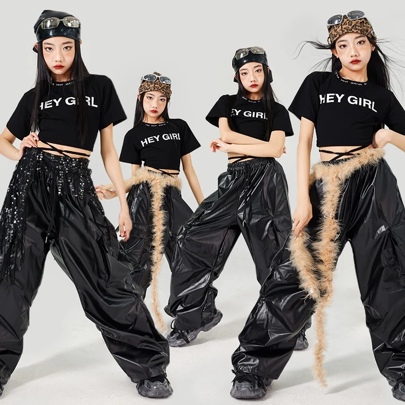 Jazz Dance Performance Costume Black Kpop Stage Outfit Crop Top Shuffle Pants Girl Fashion Clothes Hip Hop Street Dancewear 1755
Jazz Dance Performance Costume Black Kpop Stage Outfit Crop Top Shuffle Pants Girl Fashion Clothes Hip Hop Street Dancewear 1755