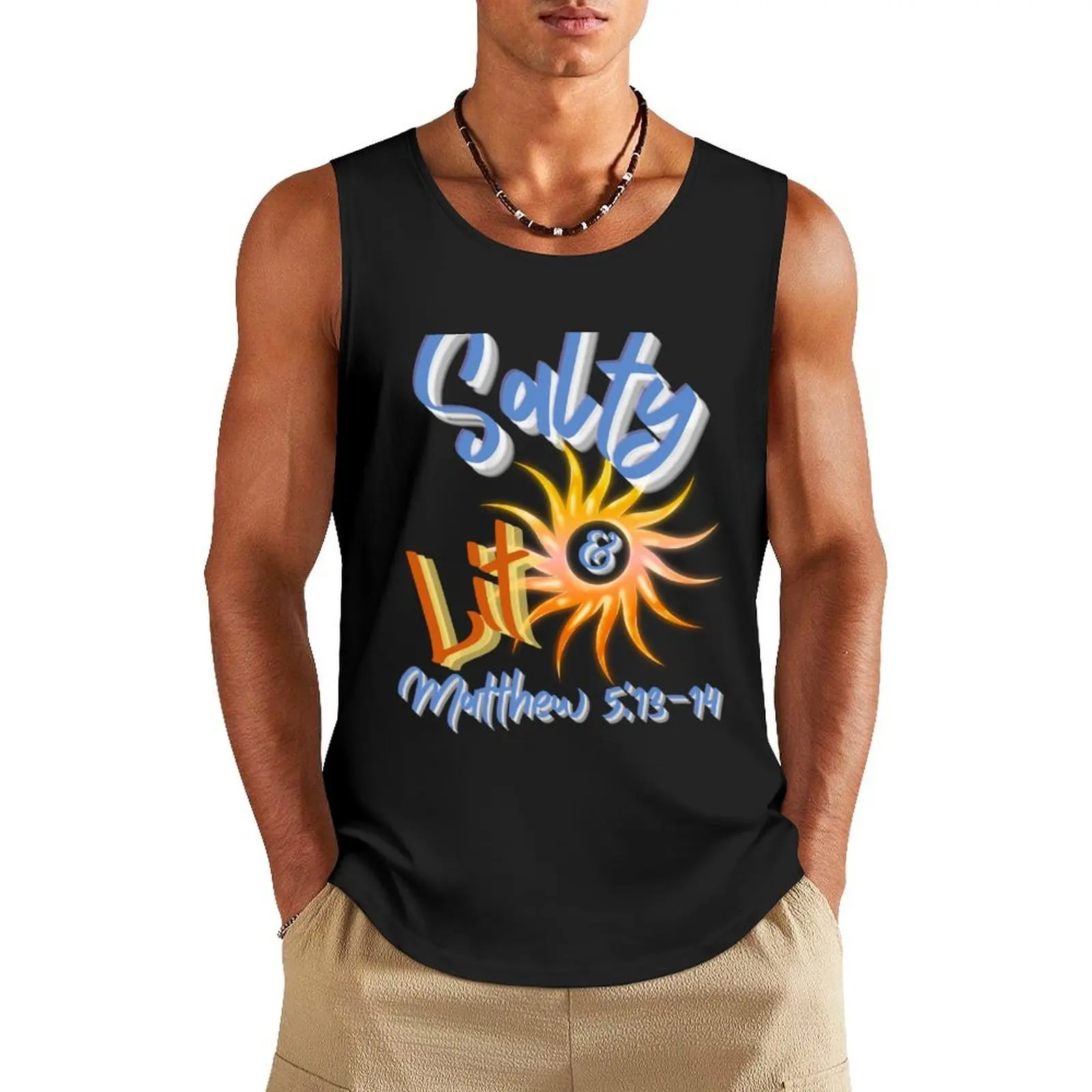 Salty & Lit (sunburst) Tank Top sleeveless bodybuilding men summer clothes men 2025
Salty & Lit (sunburst) Tank Top sleeveless bodybuilding men summer clothes men 2025