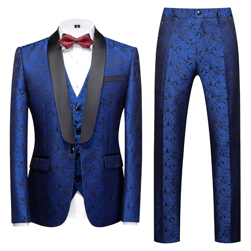 T496 Men's Jacquard Suit Wedding Dress Groom Suit Mens Suits 3 Piece Men Clothing Mens Suits
T496 Men's Jacquard Suit Wedding Dress Groom Suit Mens Suits 3 Piece Men Clothing Mens Suits