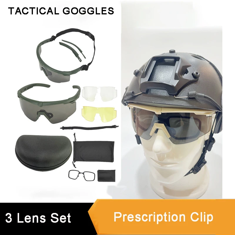 SPLOV Sports Prescription Glasses 3 Lens Replacement Customized Prescription Clip Professional Field Shooting Protective Goggles
SPLOV Sports Prescription Glasses 3 Lens Replacement Customized Prescription Clip Professional Field Shooting Protective Goggles