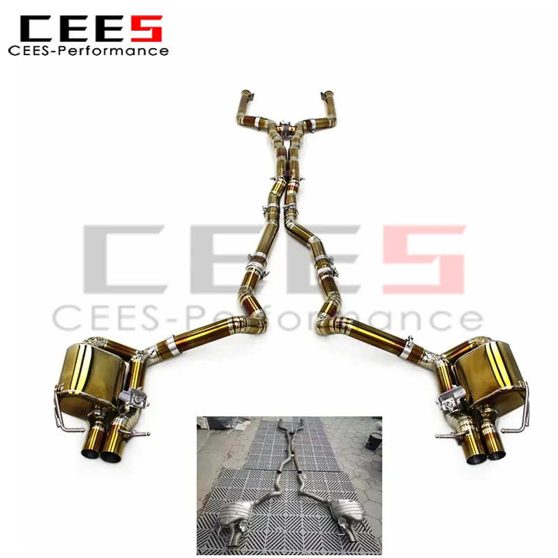 cees Catback Exhaust for Mercedes-Benz C63/C63S AMG W205 4.0T 2015-2020 Titanium Gold Pipe Factory Valve Exhaust Muffler System
cees Catback Exhaust for Mercedes-Benz C63/C63S AMG W205 4.0T 2015-2020 Titanium Gold Pipe Factory Valve Exhaust Muffler System
