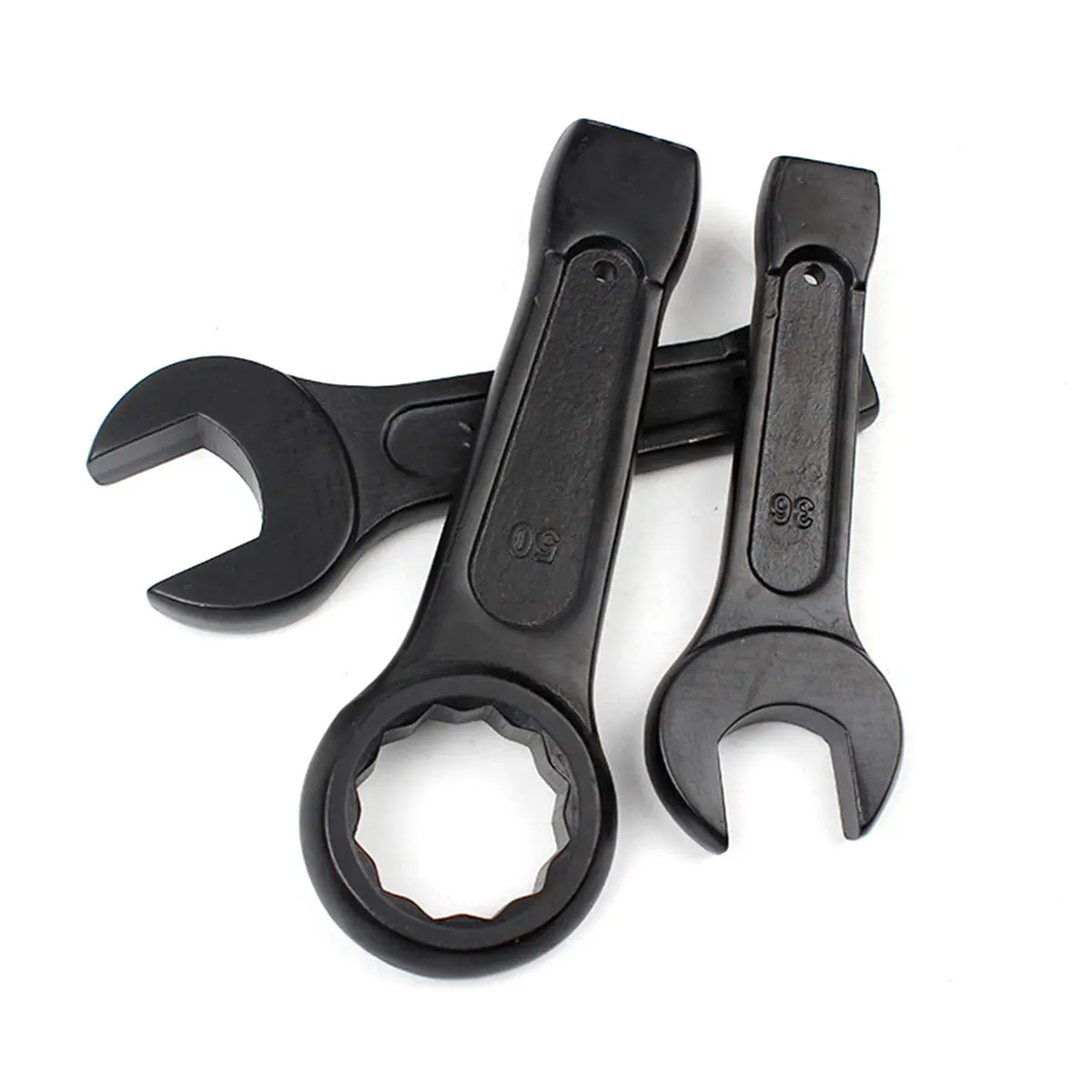 Сверхмощный черный одинарный 12-точечный кольцевой коробочный ключ с боковыми сторонами и открытым концом, ударный ключ
Сверхмощный черный одинарный 12-точечный кольцевой коробочный ключ с боковыми сторонами и открытым концом, ударный ключ