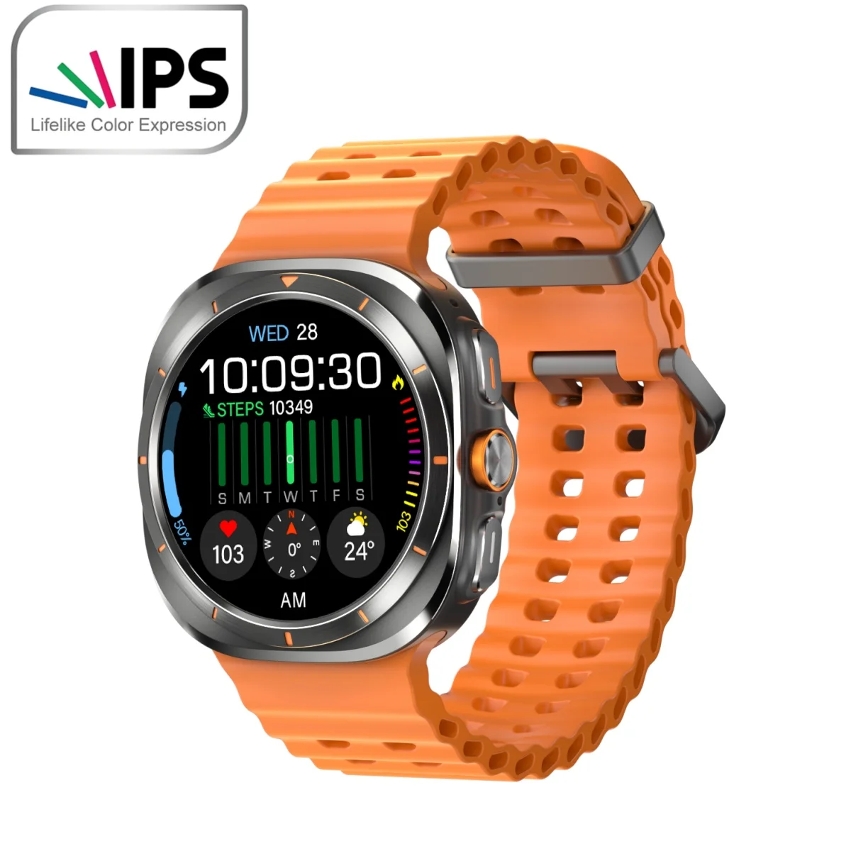 GOLDENSPIKE Watch 7 Ultra 47mm Smart Watch IP68 Waterproof Bluetooth Call Compass Smartwatch for Men Women 1.46" Screen
GOLDENSPIKE Watch 7 Ultra 47mm Smart Watch IP68 Waterproof Bluetooth Call Compass Smartwatch for Men Women 1.46" Screen