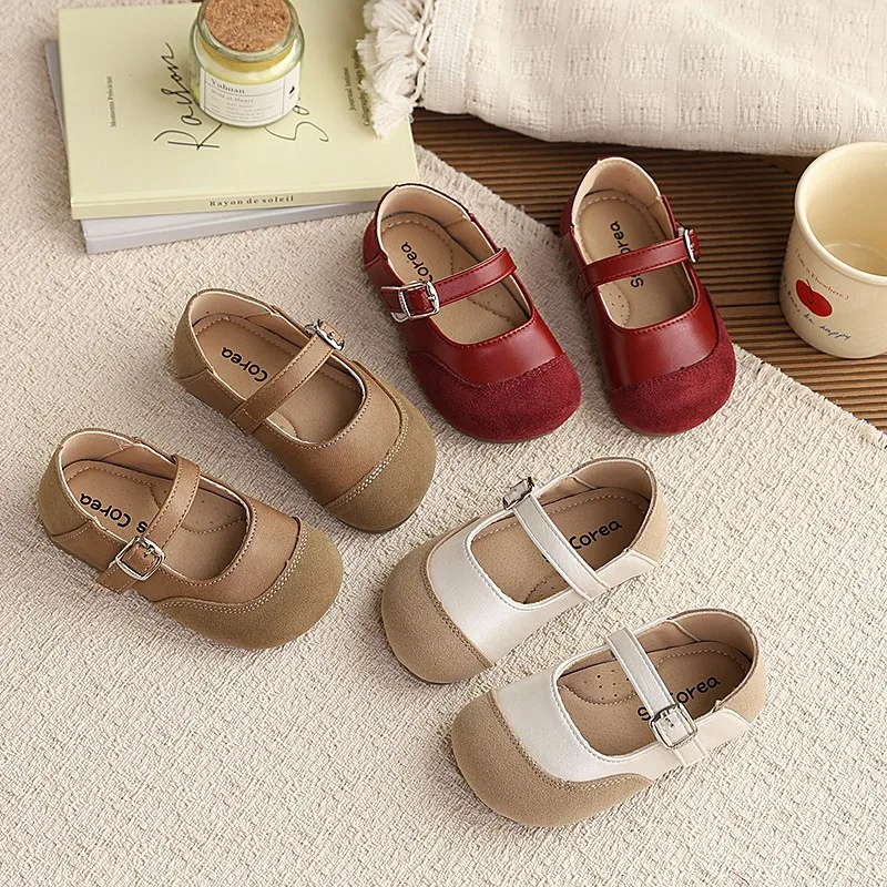 Toddler Girls Mary Jane Flats Suede & Leather Combination Round Toe Metal Buckle Strap Multiple Colors Casual Daily Footwear
Toddler Girls Mary Jane Flats Suede & Leather Combination Round Toe Metal Buckle Strap Multiple Colors Casual Daily Footwear