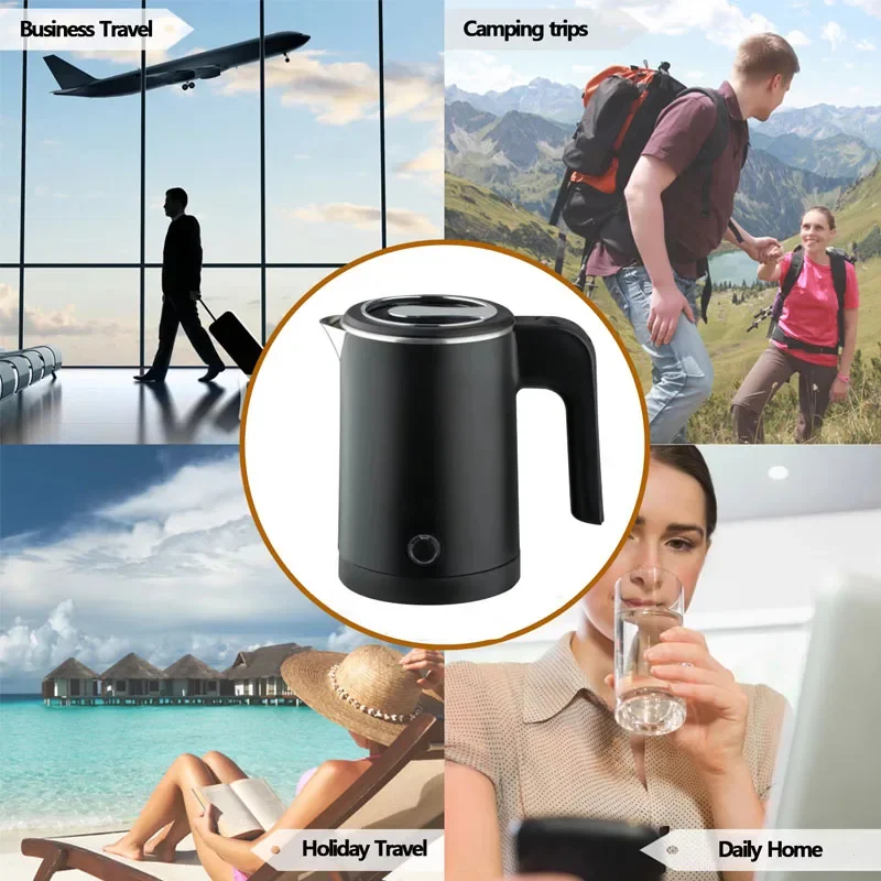 500ML Stainless Steel Portable Water Boiler Pot For Hotel Family Trip Kitchen Smart Kettle Pot Travel Electric Kettle Tea Coffee
500ML Stainless Steel Portable Water Boiler Pot For Hotel Family Trip Kitchen Smart Kettle Pot Travel Electric Kettle Tea Coffee