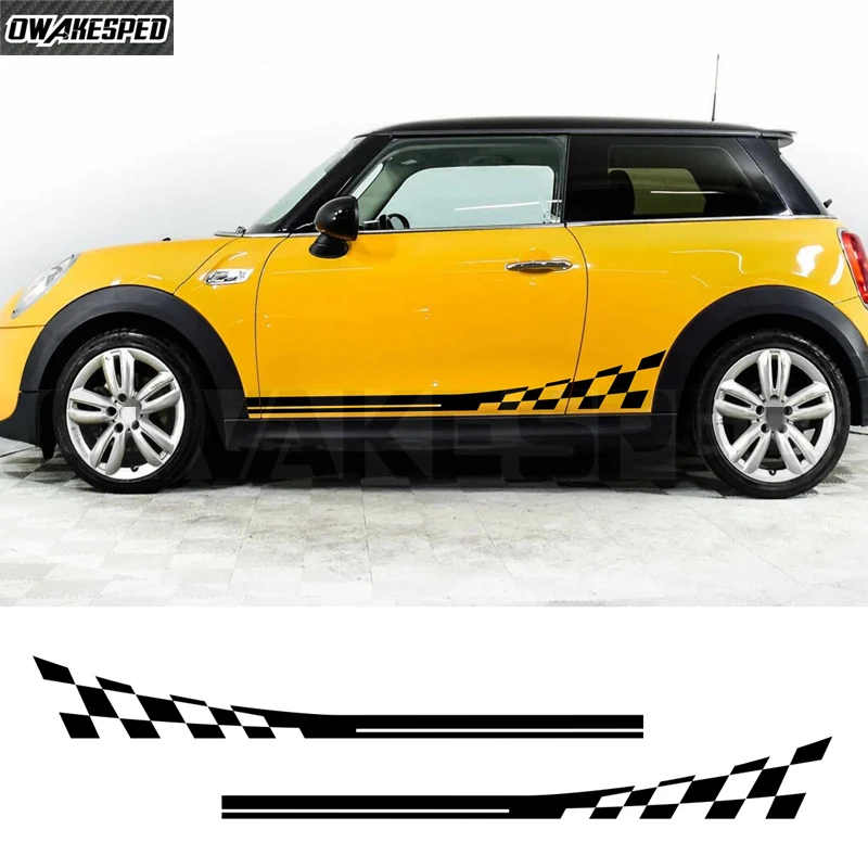 Checkered Flag Vinyl Car Side Skirt Decals Compatible with Mini Cooper S JCW Clubman R50-R60 F54-F60 Countryman
Checkered Flag Vinyl Car Side Skirt Decals Compatible with Mini Cooper S JCW Clubman R50-R60 F54-F60 Countryman