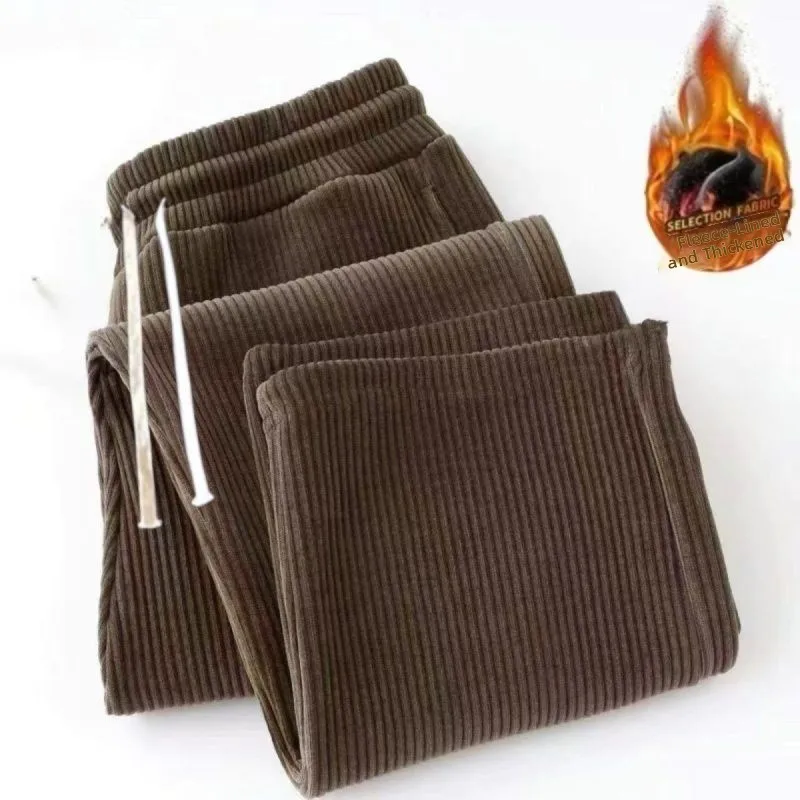 plus Size Corduroy Sweatpants Women's Loose Fit Sporty Casual Trousers American Retro Style Comfortable Polyester Fiber
plus Size Corduroy Sweatpants Women's Loose Fit Sporty Casual Trousers American Retro Style Comfortable Polyester Fiber