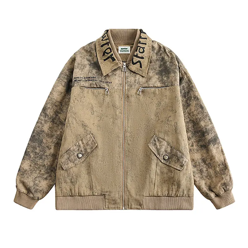 BEIANJI men clothing European American retro old letter printing lapel tooling jacket men's spring design dirty coat men jacket
BEIANJI men clothing European American retro old letter printing lapel tooling jacket men's spring design dirty coat men jacket