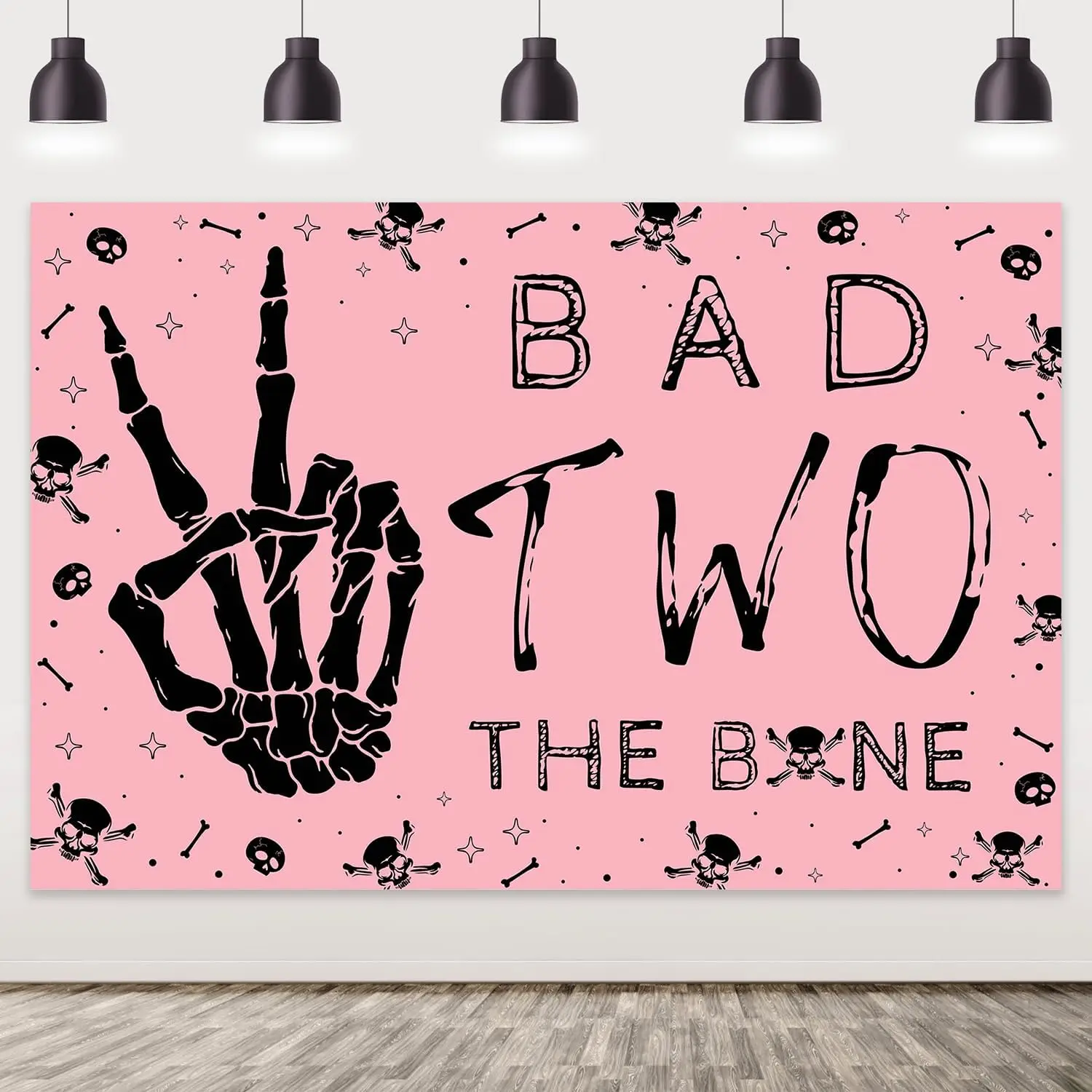 Kreat4joy 5x3ft Skeleton 2nd Birthday Backdrop Pink and Black Skull Theme Background Cloth Birthday Party Decor Supplies
Kreat4joy 5x3ft Skeleton 2nd Birthday Backdrop Pink and Black Skull Theme Background Cloth Birthday Party Decor Supplies