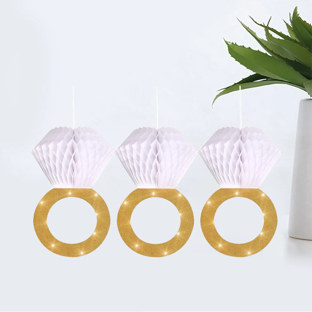 3PCS Honeycomb Paper Ring Decor Wedding Party Birthday Bridal Proposal Festivals Christmas New Years Eve Home Decor EcoFriendly
3PCS Honeycomb Paper Ring Decor Wedding Party Birthday Bridal Proposal Festivals Christmas New Years Eve Home Decor EcoFriendly