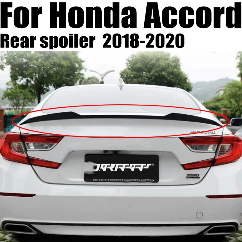 V Sport Style Rear Trunk Lid Car Spoiler Lip Wings For Honda Accord 2018 19 20 ABS Black Carbon Exterior Tuning Accessories Part
V Sport Style Rear Trunk Lid Car Spoiler Lip Wings For Honda Accord 2018 19 20 ABS Black Carbon Exterior Tuning Accessories Part