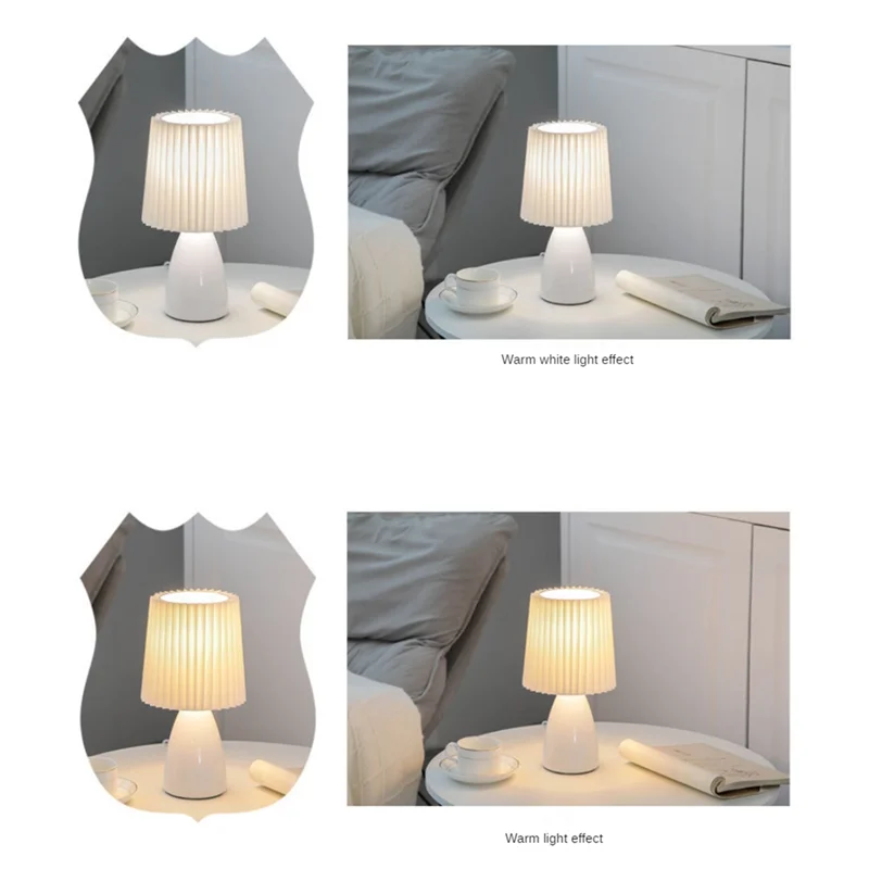 USB Retro Pleated Beside Lamp Table Cute Desk Lamp For Bedroom Stepless Dimming Bed Lamp Deco LED Light Easy To Use Orange
USB Retro Pleated Beside Lamp Table Cute Desk Lamp For Bedroom Stepless Dimming Bed Lamp Deco LED Light Easy To Use Orange