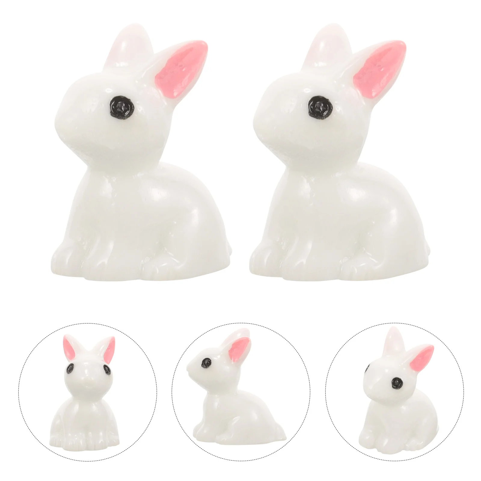 100 Pcs Mini Rabbit Bonsai Ornament Decor Animal Cake Decorations Resin Miniature Animals Model
100 Pcs Mini Rabbit Bonsai Ornament Decor Animal Cake Decorations Resin Miniature Animals Model