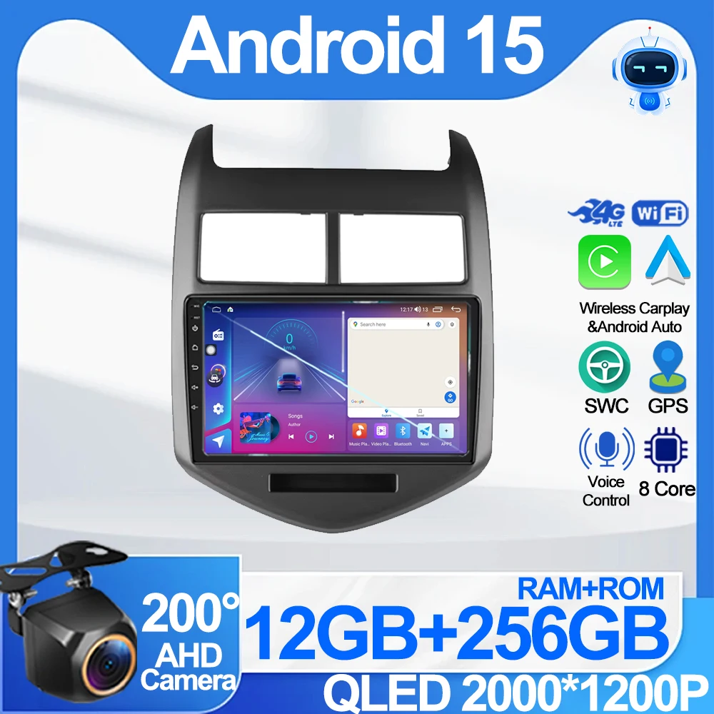 Auto Radio Android 15 Car Radio for Chevrolet Aveo 2 Sonic T300 2011 - 2015 Multimedia Naviagtion Player 2 Din Carplay Head Unit
Auto Radio Android 15 Car Radio for Chevrolet Aveo 2 Sonic T300 2011 - 2015 Multimedia Naviagtion Player 2 Din Carplay Head Unit