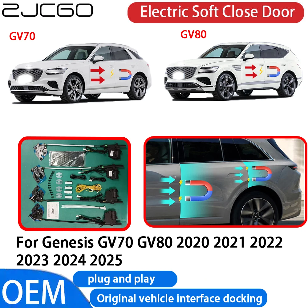 ZJCGO for Genesis GV70 GV80 2020~2025 Car Automatic Electric Soft Close Door Closer System OEM Plug and Play Comfort Closing
ZJCGO for Genesis GV70 GV80 2020~2025 Car Automatic Electric Soft Close Door Closer System OEM Plug and Play Comfort Closing