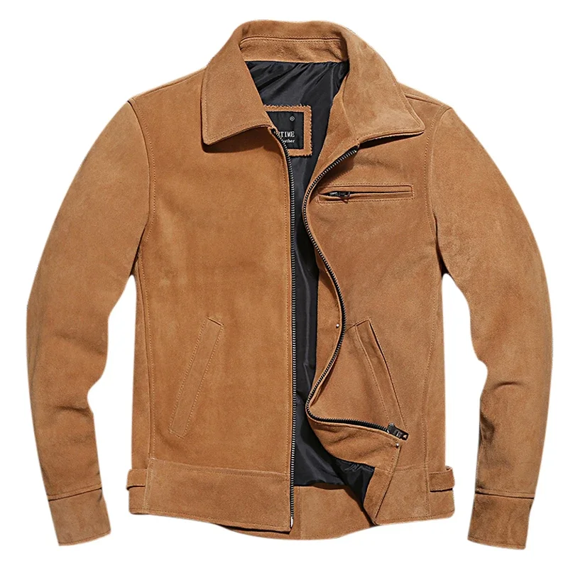 Men's Short Cowhide Suede Genuine Leather Leather Coat Men's Slim Lapel Casual Jacket
Men's Short Cowhide Suede Genuine Leather Leather Coat Men's Slim Lapel Casual Jacket