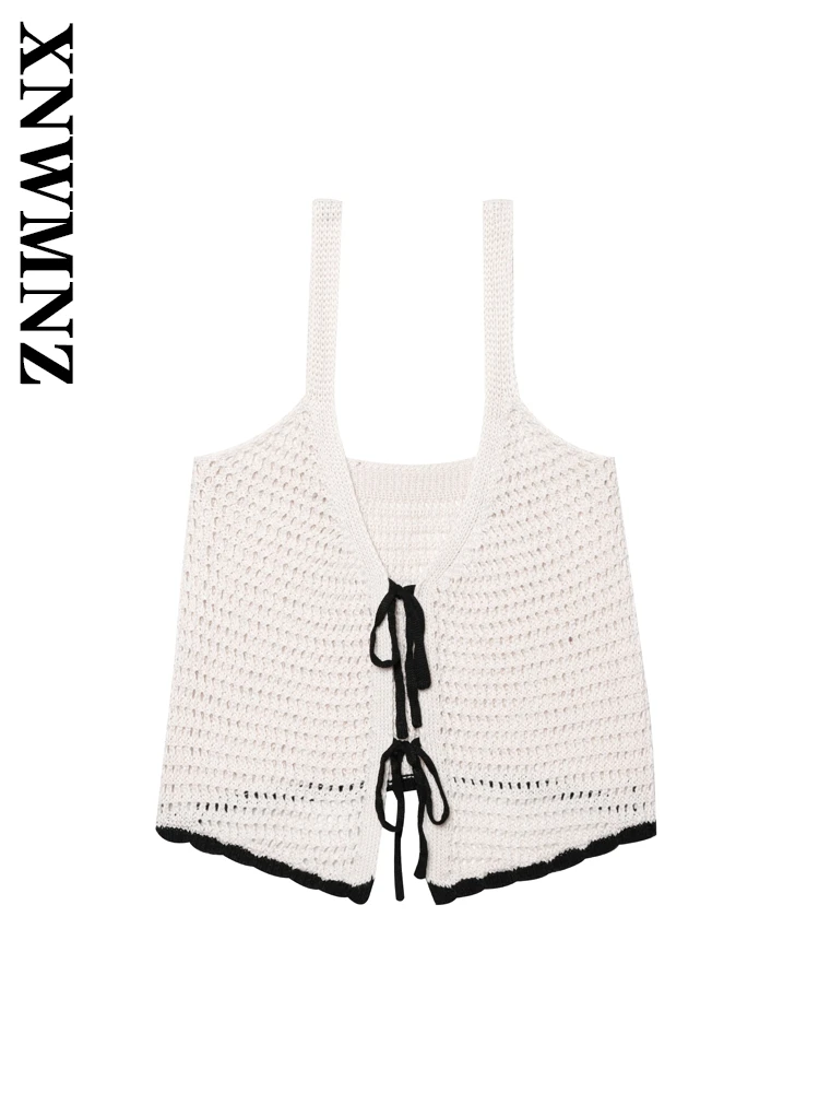XNWMNZ 2025 Summer Woman's Sexy Simple Sleeveless V-Collar Backless Knit Slip Top Party Fashion Female Shoulder Crochet Tie
XNWMNZ 2025 Summer Woman's Sexy Simple Sleeveless V-Collar Backless Knit Slip Top Party Fashion Female Shoulder Crochet Tie