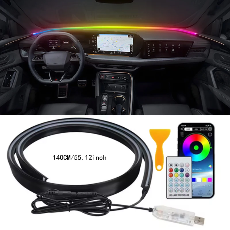 Цветная звукоизоляционная полоса для лобового стекла с подсветкой и беспроводным управлением через приложение для модернизации освещения
Цветная звукоизоляционная полоса для лобового стекла с подсветкой и беспроводным управлением через приложение для модернизации освещения