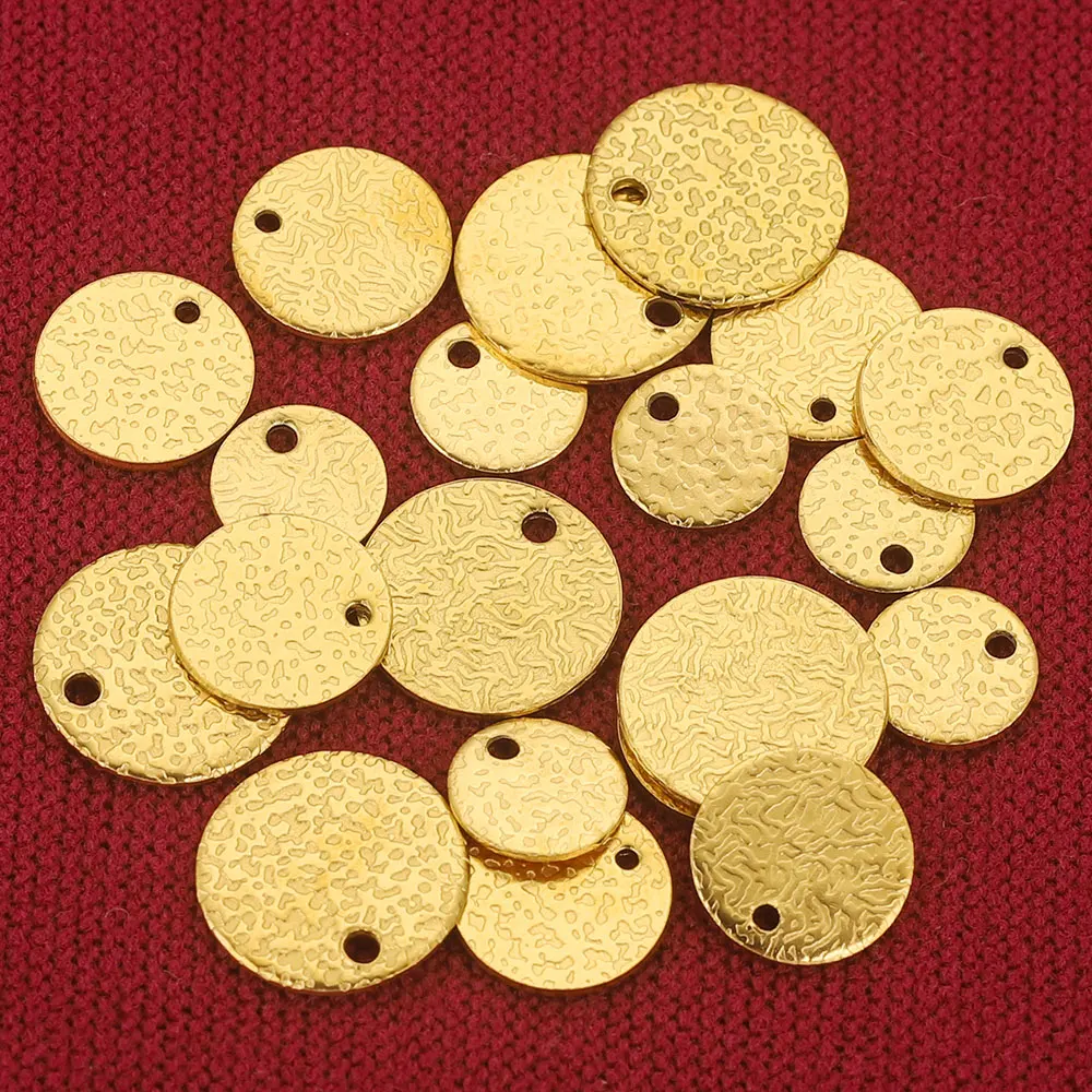 20pcs Stainless Steel Texture Circle PVD Gold Plated Charm Earrings Extend Chain Tail Tag Conectors for Jewelry Making Supplies
20pcs Stainless Steel Texture Circle PVD Gold Plated Charm Earrings Extend Chain Tail Tag Conectors for Jewelry Making Supplies