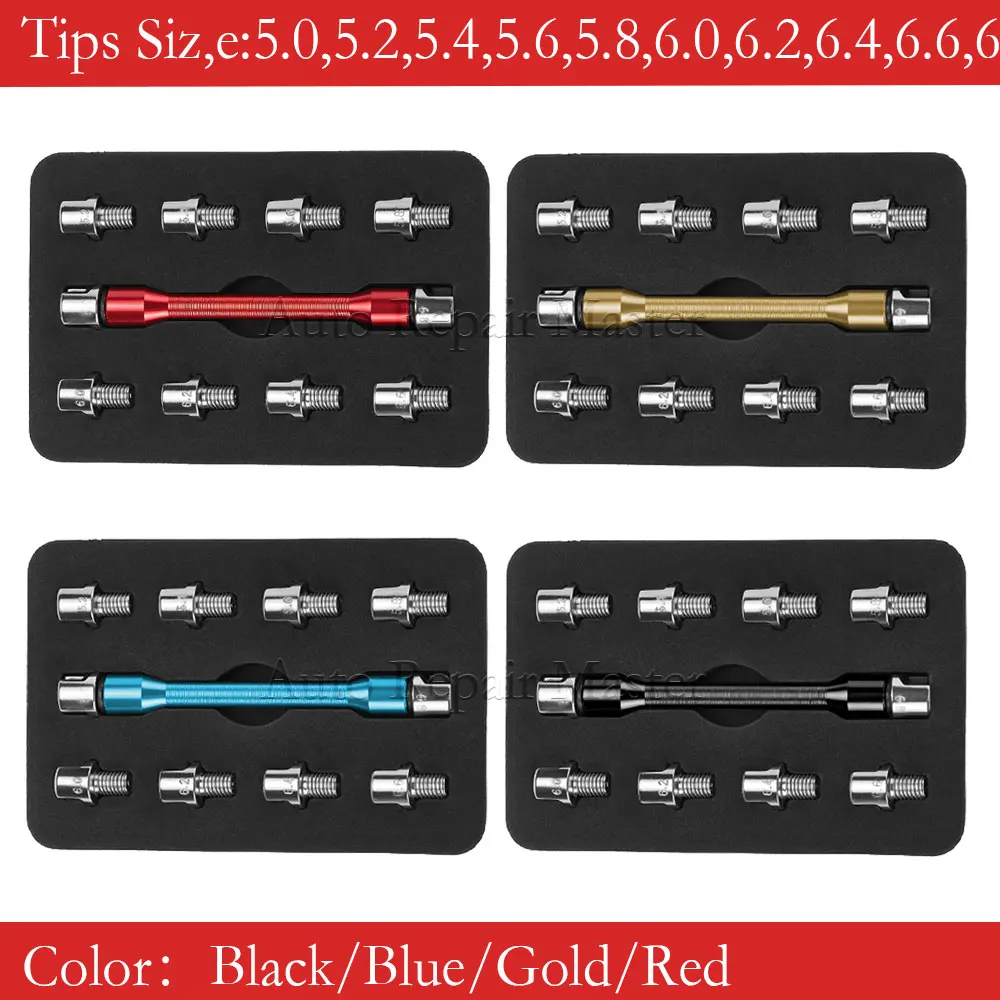For Dirt Bike ATV Scooter Motorcycle CNC Spoke Wrench Wheel Rim Tension Repair Tool 10PCS Tips 5.0-6.8mm Universal Car Accessory
For Dirt Bike ATV Scooter Motorcycle CNC Spoke Wrench Wheel Rim Tension Repair Tool 10PCS Tips 5.0-6.8mm Universal Car Accessory