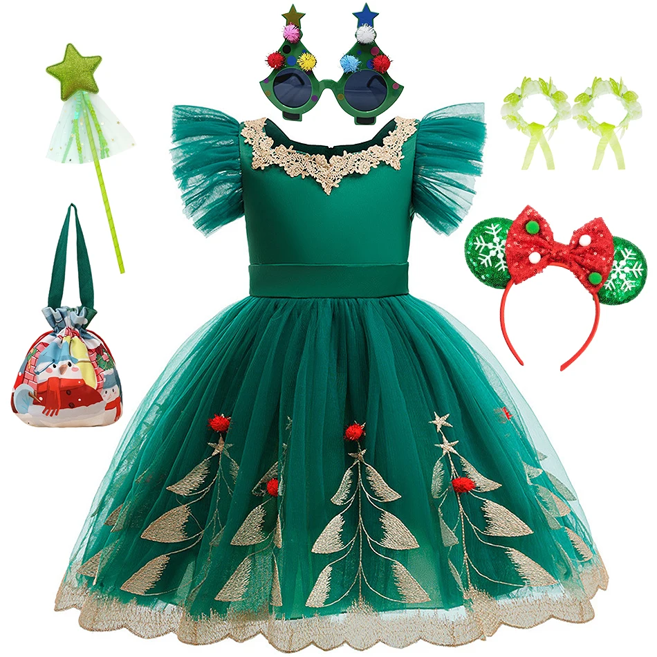 Girls Christmas Tree Green Princess Dress Children Carnival Xmas Party Masquerade Ball Gown Frocks Kids Performance Clothing
Girls Christmas Tree Green Princess Dress Children Carnival Xmas Party Masquerade Ball Gown Frocks Kids Performance Clothing