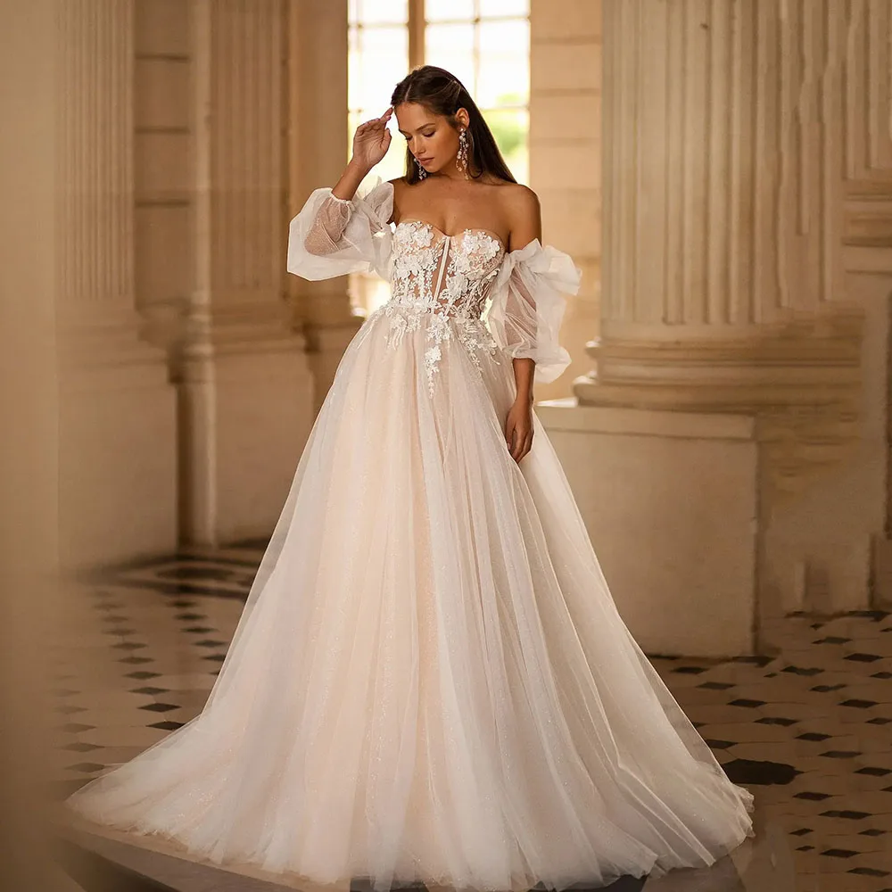 Msikoods Lace Applique Wedding Dresses 2025 Brides Dress V Neck Glitter Tulle Bridal Dress Princess Wedding Gown Customized
Msikoods Lace Applique Wedding Dresses 2025 Brides Dress V Neck Glitter Tulle Bridal Dress Princess Wedding Gown Customized