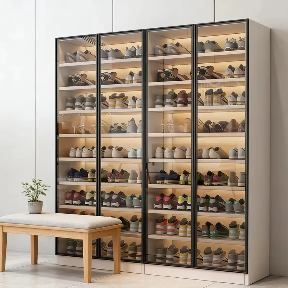 Custom Color Aluminum Hallway Shoe Cabinet Large Capacity Storage Shoe Cupboard Modern Entryway Organizer Furniture
Custom Color Aluminum Hallway Shoe Cabinet Large Capacity Storage Shoe Cupboard Modern Entryway Organizer Furniture