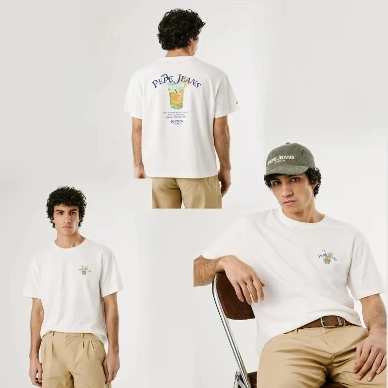 2025 Summer Pepe Jeans Englan Brand Regular Fit Cotton Casual T-Shirt With Back Print Men's Round Neck Short Sleeve Unisex Tee
2025 Summer Pepe Jeans Englan Brand Regular Fit Cotton Casual T-Shirt With Back Print Men's Round Neck Short Sleeve Unisex Tee