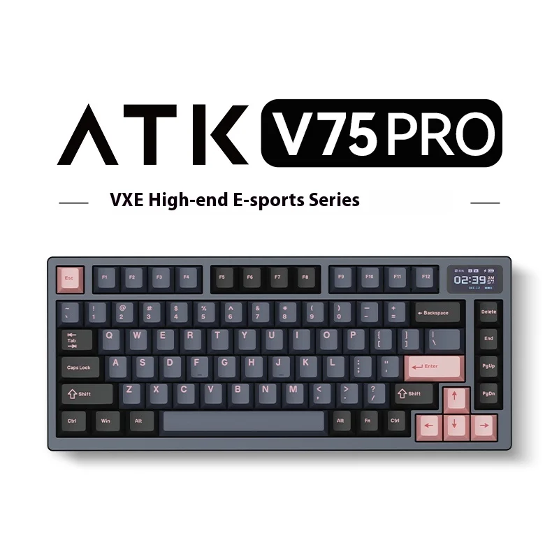 ATK VXE V75pro Высококачественная киберспортивная клавиатура USB Bluetooth Type-C Интерфейс Пользовательская полноклавишная клавиатура с возможностью горячей замены Подсветка 81-клавишная клавиатура
ATK VXE V75pro Высококачественная киберспортивная клавиатура USB Bluetooth Type-C Интерфейс Пользовательская полноклавишная клавиатура с возможностью горячей замены Подсветка 81-клавишная клавиатура
