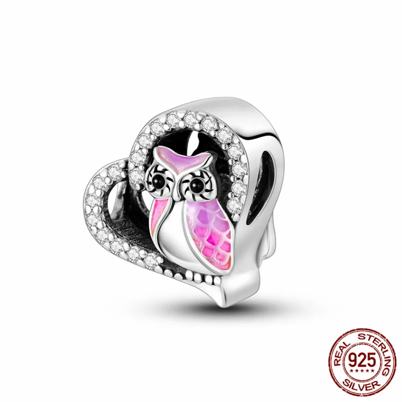 This S925 sterling silver owl charm bead, paired with an original design bracelet, makes a perfect DIY jewelry gift for women.
This S925 sterling silver owl charm bead, paired with an original design bracelet, makes a perfect DIY jewelry gift for women.