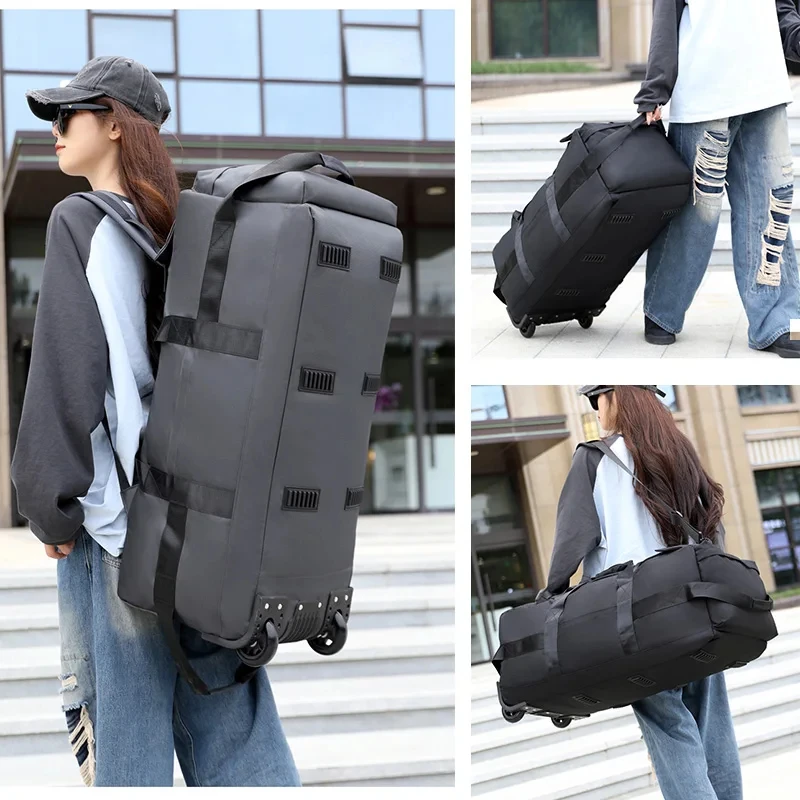 Foldable Wheeled Travel Bag Outdoor Camping Hiking Car Duffle Bags Luggage Moving Handbag Large Sport Fitness Storage Backpack
Foldable Wheeled Travel Bag Outdoor Camping Hiking Car Duffle Bags Luggage Moving Handbag Large Sport Fitness Storage Backpack