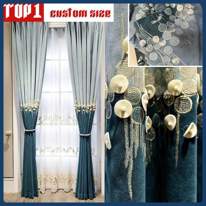 European Luxury Curtains for Living Room Stitching Elegant Decorative High Quality Villa Bedroom Curtain High-end Custom size
European Luxury Curtains for Living Room Stitching Elegant Decorative High Quality Villa Bedroom Curtain High-end Custom size