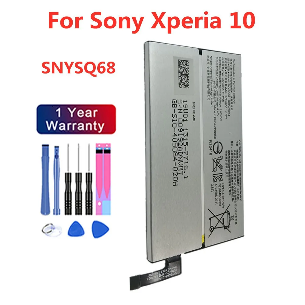 New SNYSQ68 Battery 2870mAh For Sony Xperia 10 I3113 I3123 I4113 I4193 High Quality Mobile Phone Replacement Battery Batteria
New SNYSQ68 Battery 2870mAh For Sony Xperia 10 I3113 I3123 I4113 I4193 High Quality Mobile Phone Replacement Battery Batteria