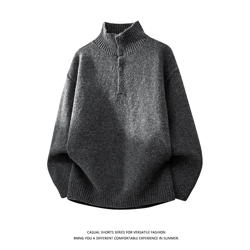 Свитер мужской осенне-зимний однотонный водолазка на молнии модный повседневный топ
Свитер мужской осенне-зимний однотонный водолазка на молнии модный повседневный топ