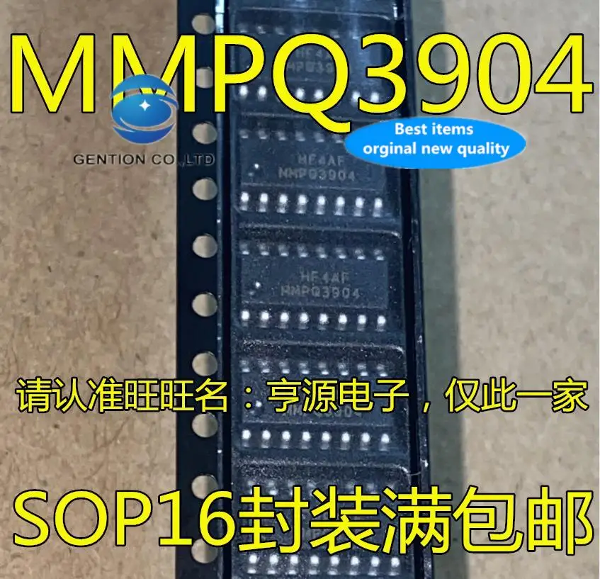 10 шт. 100% оригинал, новый в наличии MMPQ3904 SMD SOP-16 чип биполярного транзистора
10 шт. 100% оригинал, новый в наличии MMPQ3904 SMD SOP-16 чип биполярного транзистора