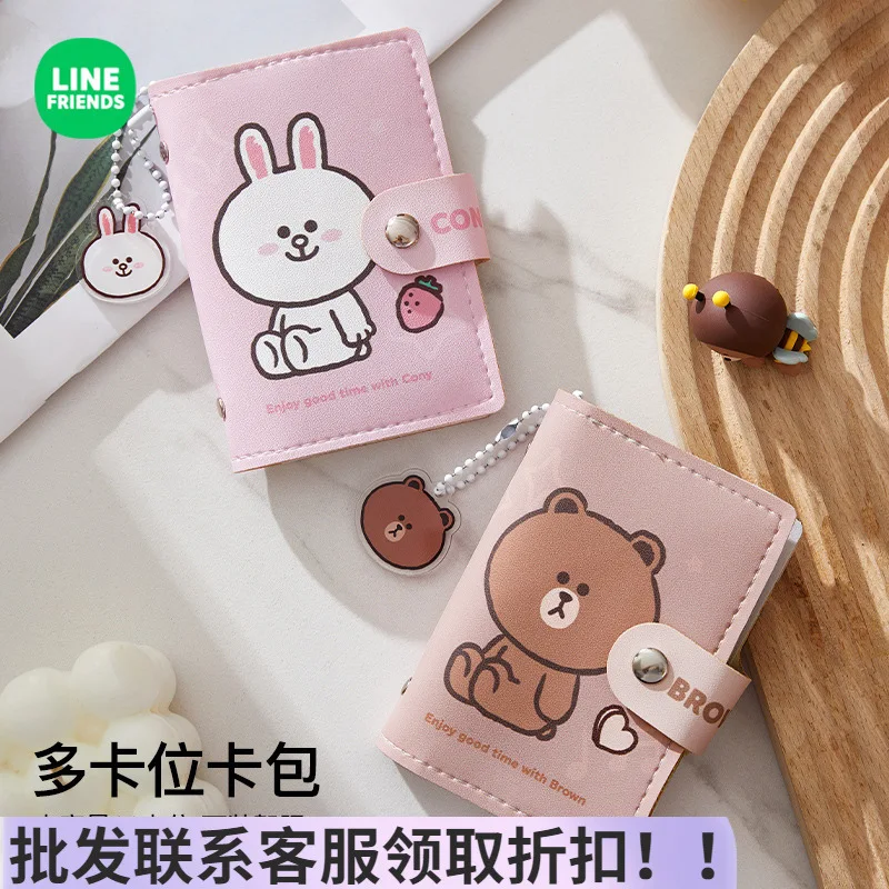Line Friends Cute Card Holder Large Capacity Multiple Card Slots Leather Id Document Case Driving License Coin Purse For Women
Line Friends Cute Card Holder Large Capacity Multiple Card Slots Leather Id Document Case Driving License Coin Purse For Women