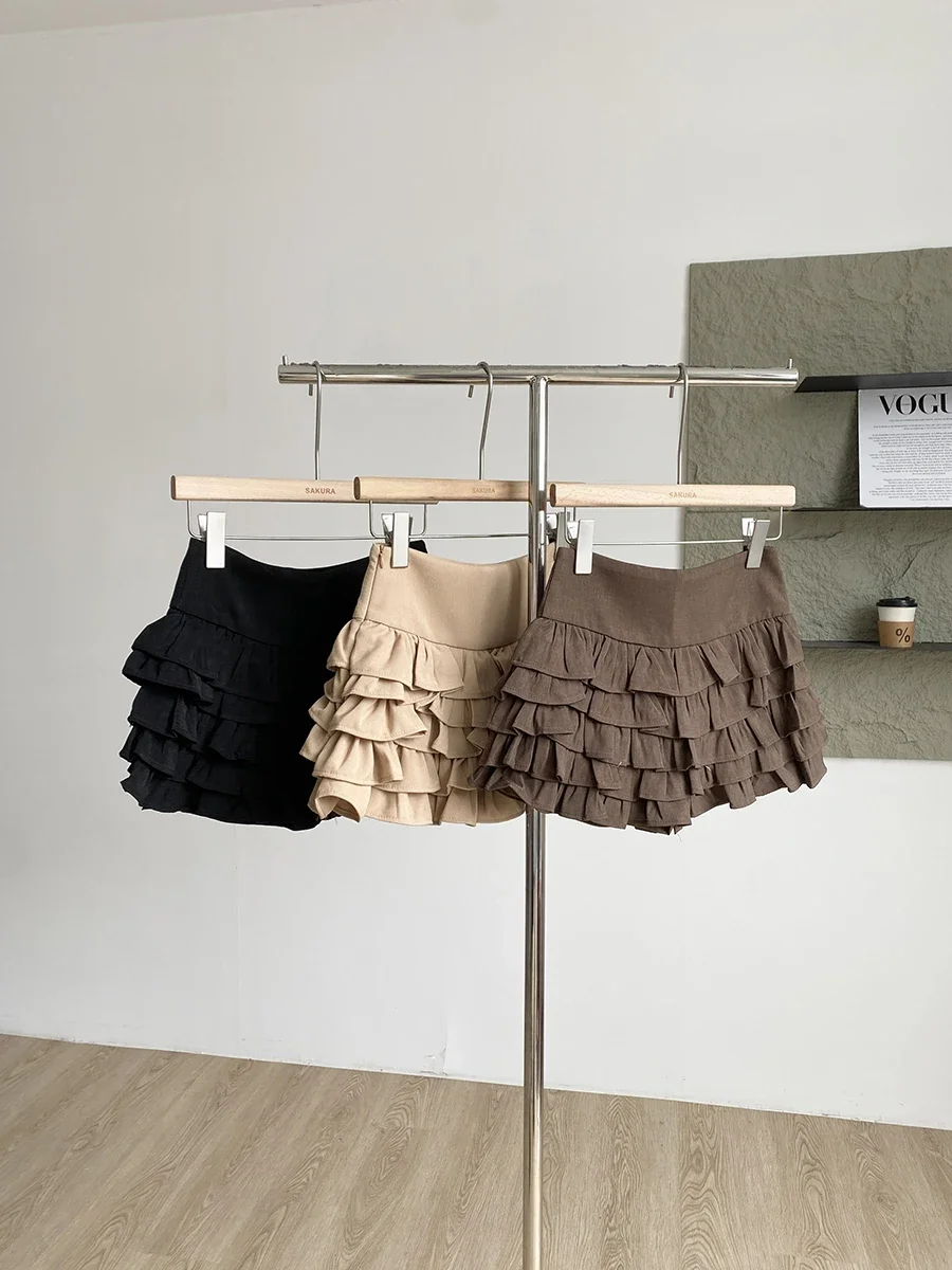 Korean Style High Waist Short Skirt with Lace Design Anti-Light Slimming Versatile Women's Cake Skirt Polyester Fiber
Korean Style High Waist Short Skirt with Lace Design Anti-Light Slimming Versatile Women's Cake Skirt Polyester Fiber
