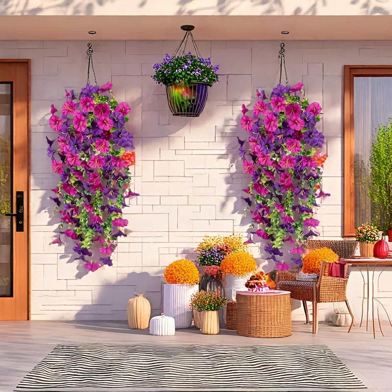 Hot sale 45 mesh mixed color morning glory vine home outdoor wedding courtyard wall hanging rattan artificial flower
Hot sale 45 mesh mixed color morning glory vine home outdoor wedding courtyard wall hanging rattan artificial flower