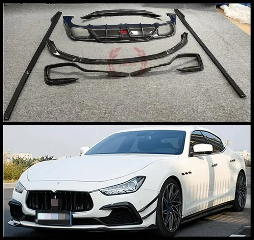 Real Carbon Fiber Front Bumper Lip Rear Spoiler Trunk Diffuser Side Skirt Body Full Kit For Maserati Ghibli 2014 2015 2016 2017
Real Carbon Fiber Front Bumper Lip Rear Spoiler Trunk Diffuser Side Skirt Body Full Kit For Maserati Ghibli 2014 2015 2016 2017